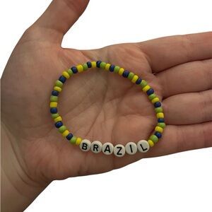 Brazil Inspired Beaded Bracelet